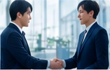 仕入先と商談する採用イメージ